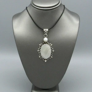Ciondolo in argento sterling e perle Mabe - Foto 1 di 6