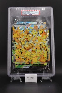 Pokémon Pikachu TCG V-Union Holo Promo SWSH141 Black Star PSA 10 JUMBO - Imagen 1 de 3