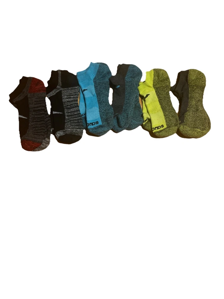 Calcetines SAUCONY Para Hombre No Show - Zapato Talla 9-12 - 6 Pares  Foto 1 de 4