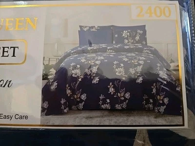 Hejeme 6-Piece Printed Floral Soft Sheet Set & Pillowcases with Deep Pocket - Image 1 of 3