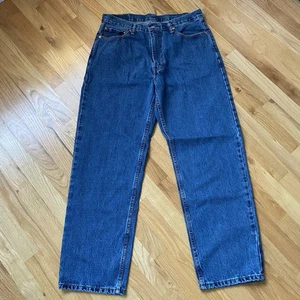 Levis 550 Jeans Mens 36x32 Blue Relaxed Slight Taper 100% Cotton Medium Wash - Picture 1 of 9