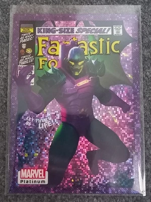Cubierta superior Marvel Platinum Annihilus 2023 variante píxel púrpura #Wi77 #D02/35 Foto 1 de 2