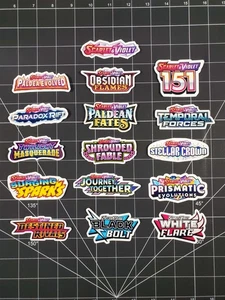 Pokemon Scarlet & Violet 3" Glossy Vinyl Set Sticker Bundle - 17 Stickers Total - Picture 1 of 5
