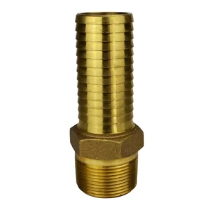 1-1/4 Zoll Messing extra langer Steckereinsatz Adapter - Bild 1 von 5