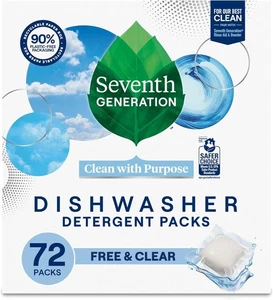 Seventh Generation Dishwasher Detergent Packs for sparkling dishes Free & Clear - Picture 1 of 6