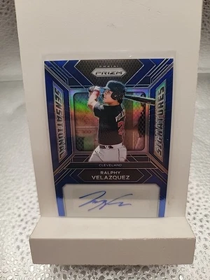 2024 Panini Prizm #SS-RV Ralphy Velazquez Sensational Signatures Blue Prizm #/49 - Image 1 of 2