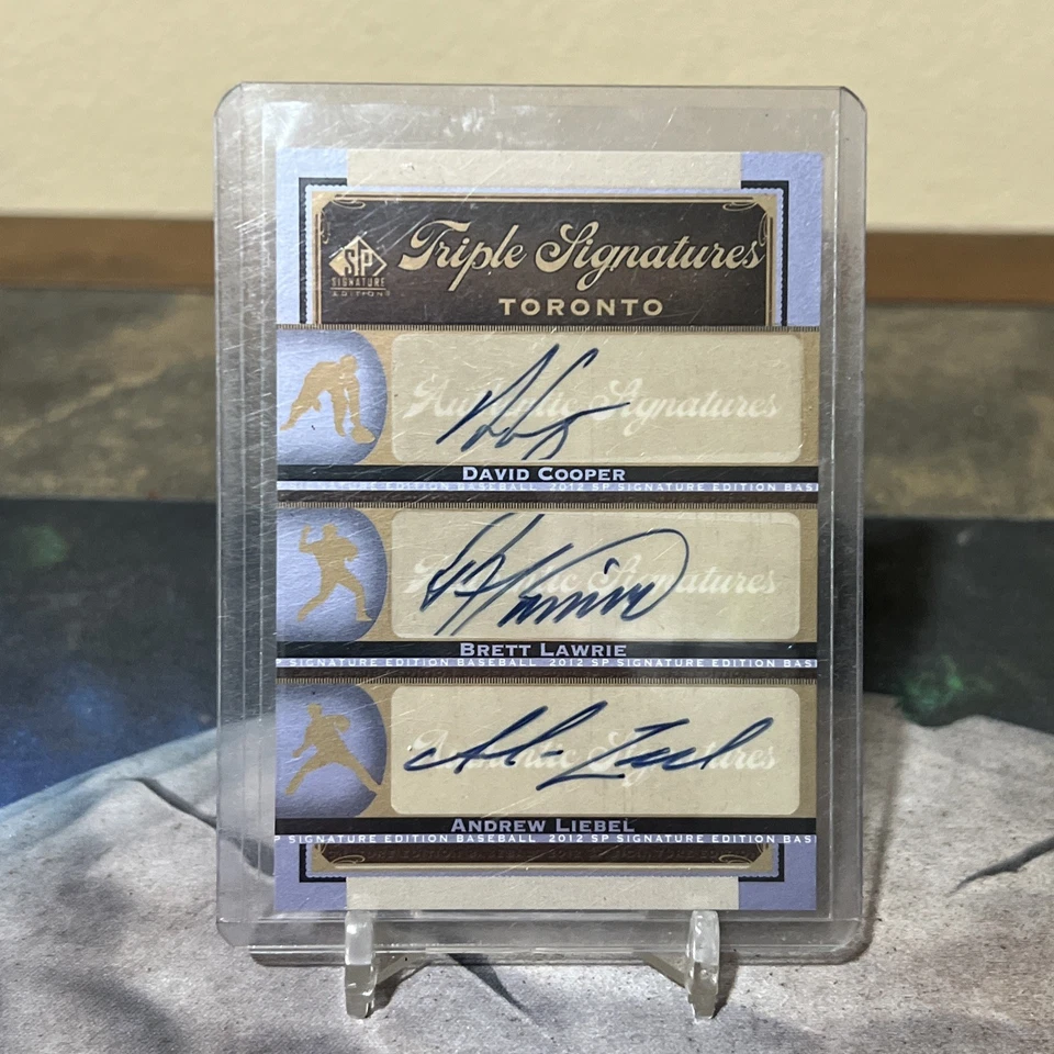 2012 SP Signature Edition Autograph #TOR14 Cooper / Lawrie / Liebel Toronto - Image 1 of 1