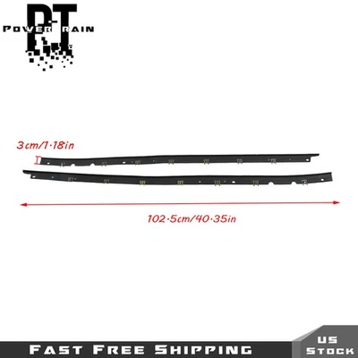 Para Chevrolet Corvette 1984-1996 Ventana Moldura Moldura Moldura 1 Par Foto 1 de 4