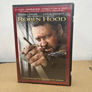 Robin Hood 2 Disc DVD 2010 Movie Unrated & Theatrical Director Cut Russell Crowe - Picture 1 of 6