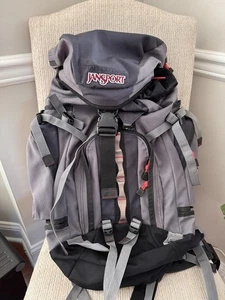 Mochila Jansport Goshawk 40 Mochilero Exterior Camping Senderismo Montaña Gris - Imagen 1 de 13