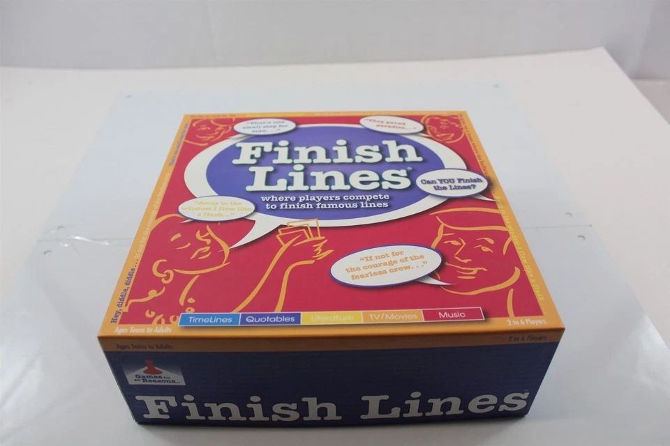 Finish Lines Game - Timelines, Quotable, TV / Movies, Music 2-6 Players Teen + - Image 1 of 4