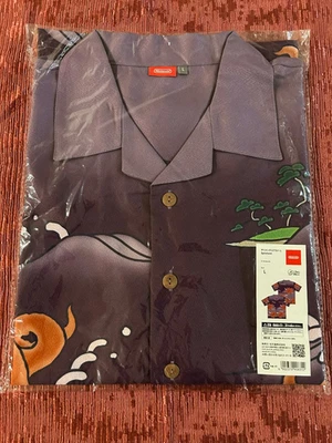 Nintendo Tokyo Splatoon Limited Chirimen Tako Octopus Aloha Shirt Size L - Image 1 of 4