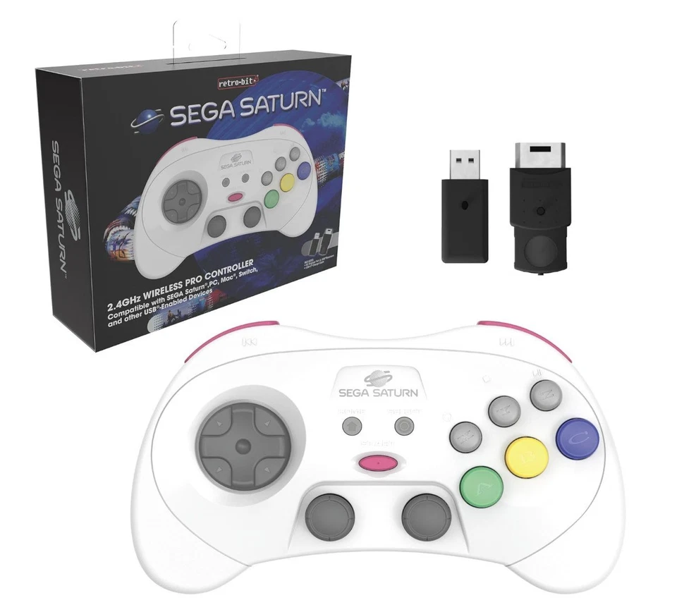 Retro-Bit - Controlador SEGA Saturn Pro, inalámbrico, compatible con... - Imagen 1 de 4