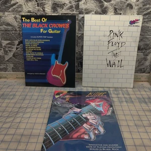 3 guitar music books "The Wall" Best of Black Crows" Killer Pentatonics" - Picture 1 of 7