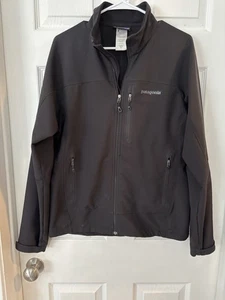 Patagonia Adze Jacket Full Zip Soft Shell Black Color Medium - Picture 1 of 7