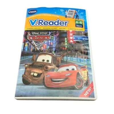 VTech V.Reader Disney Pixar Cars 2 Interactive E-Reading System Cartridge 4-7 Yr - Image 1 of 4