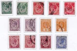 Starits Settlements 1912 30 values to $1 with shades (2 scans) (P013) - Picture 1 of 2