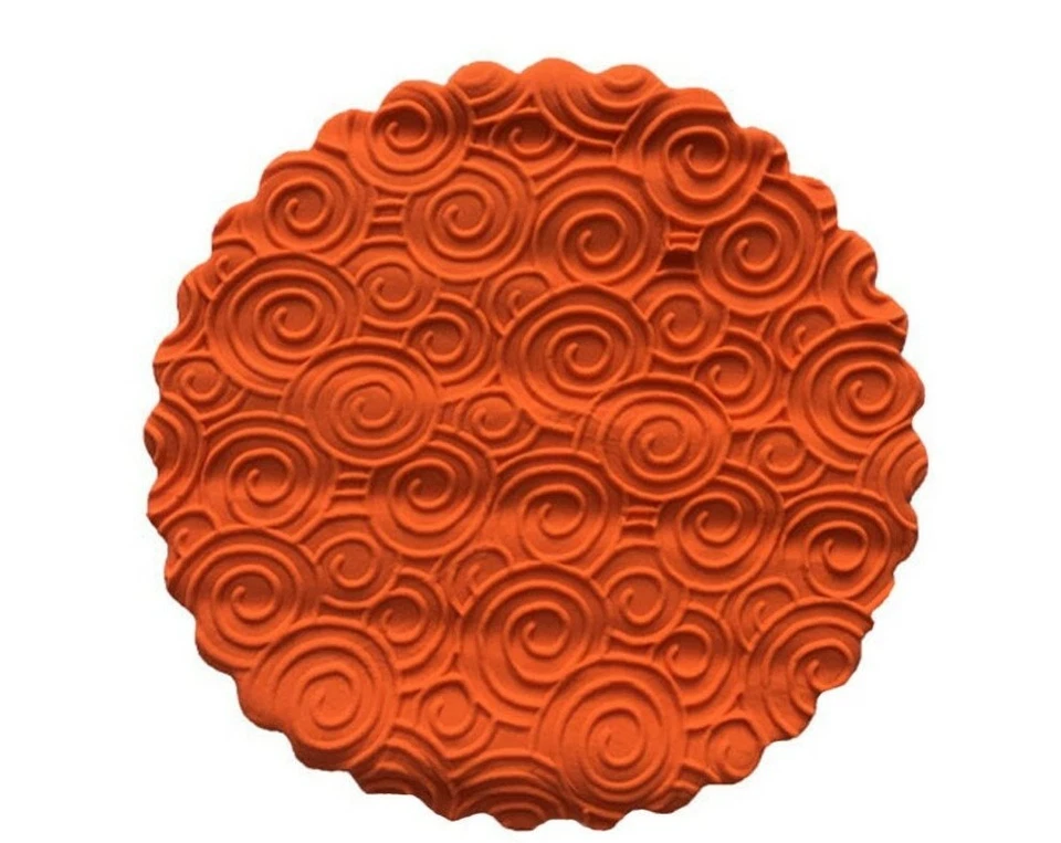 Cake Design Acrylic Embossed Roller Spiral pattern Icing UK Seller - Image 1 of 1