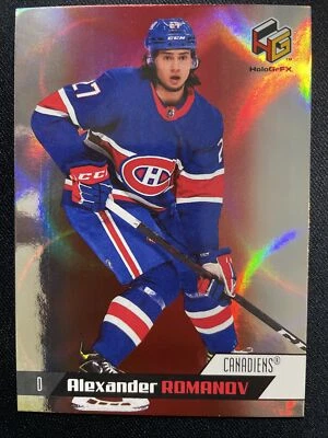 20-21 UD Extended Hockey Rookie HoloGrFX HG-13 Alexander Romanov - Image 1 of 2