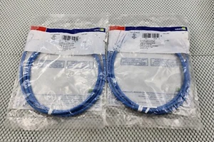 Leviton eXtreme Slimline Cat 6 Patch Cord 5 Ft. Long Blue 6D460-5L (2 PACK) - Picture 1 of 3
