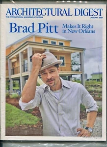 ARCHITECTURAL DIGEST MAGAZINE ~ Jan 2009 ~ BRAD PITT C-4-3 ~ SEALED ~ BRAND NEW - Bild 1 von 1