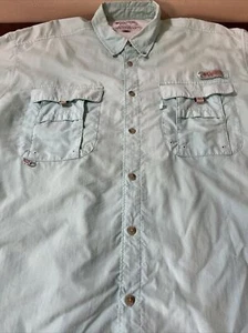 Camisa verde como nueva Columbia PFG para hombre LT pesca SS ventilada UT talla grande - Imagen 1 de 3