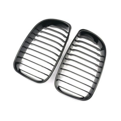 2x Front Kidney Grilles Grills For BMW E81/E82/E87/E88 120i 125i 128i 135i 07-13 - Image 1 of 4