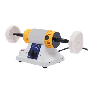 Mini Tisch Schleifbock Doppelkopf Poliermaschine Drehmaschine Schleifmaschine - Bild 1 von 24