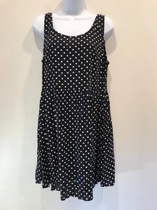 H&M DIVIDED WOMEN'S SIZE 8 BLACK & WHITE POLKA DOT DRESS NEW WITH TAG - Picture 1 of 5