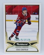 2021-22 UPPER DECK PARKHURST ROOKIES #330 COLE CAUFIELD GOLD LITE FX