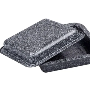 Auflaufform 2x Lasagne-Formen Bräter Backform GRANITO  26,5 x 26,5 cm Antihaft - Bild 1 von 7