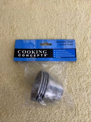 cooking concepts stainless steel sauce cups - Image 1 of 4