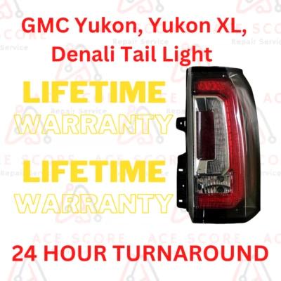 GMC Yukon, Yukon XL, Denali Tail Light Lamp Repair Service, 24 HOUR TURNAROUND Foto 1 de 2