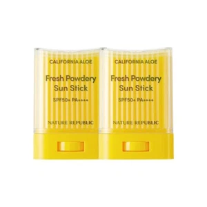 Nature Republic California Aloe Fresh Powdery Sun Stick 24g x 2ea (SPF50+) - Picture 1 of 5