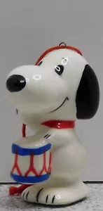 Vintage Peanuts Snoopy Patriotic Ornament Excellent Condition Hard to Find - Foto 1 di 10