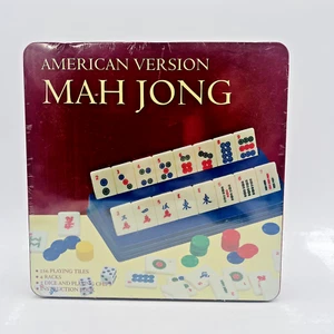 American Version MAH JONG Set in Metal Box by Classic Game - Imagen 1 de 5