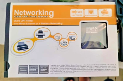 Monoprice Networking USB 2.0 USB  LPR Print Server #5342 - Image 1 of 4