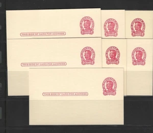 New Small Pack of 7 UX43 U. S. Mint Postal Cards - Picture 1 of 1