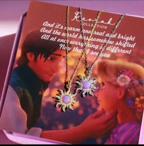 Princess Rapunzel Tangled Gold Sunset Necklace women/ children - Picture 1 of 5