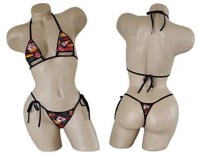 Bikini MICRO Kansas City Chiefs - TALLA ÚNICA - ¡Leer descripción! - Hecho por encargo Foto 1 de 4