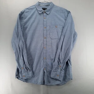 Ocean Current Shirt Mens XL Blue Stripe Long Sleeve Pocket Cotton Button Up - Picture 1 of 9