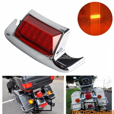 Lente roja guardabarros trasero luz punta LED para Harley Davidson Touring Heritage Softail  Foto 1 de 4