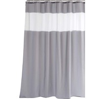 2xnoir Blanc Gris Treillis Baignoire Rideau De Douche