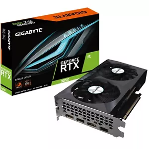 Gigabyte RTX 3050 GV-N3050EAGLE OC-6GD 6GB GDDR6 128 bit 7680x4320 HDMI DP - Picture 1 of 5