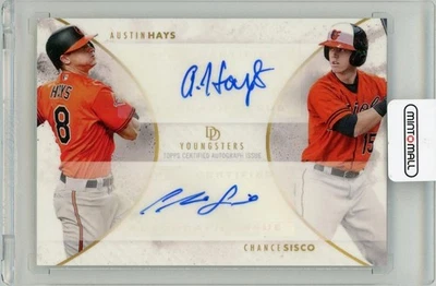 2018 Topps On Demand Austin Hays Chance Sisco Dynamic Dual Auto - Image 1 of 2