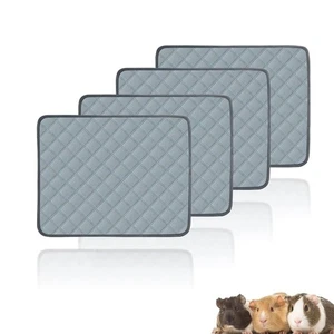 8pcs 4-Layers Waterproof Cage Liners Washable Bedding Guinea Pig Small Animals - Picture 1 of 6