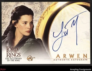 2001 Topps Lord of the Rings Fellowship of the Ring Autograph Liv Tyler AUTO - Picture 1 of 2