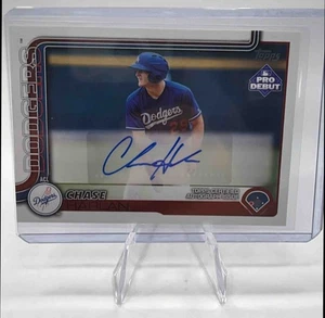 Debut profesional de béisbol Topps 2025 Chase Harlan automático #PD-167 ACL Dodgers - Imagen 1 de 2