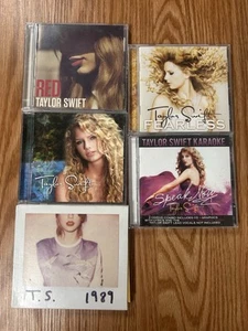 Taylor Swift 5 CD Lot 1989 Fearless Self-Titled Speak Karaoke Red - Bild 1 von 5