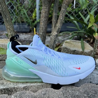 Nike Air Max 270 Blanco Tiffany Azul Zapato Tenis‎ Para Mujer Talla 7.5 DQ7652-100 Foto 1 de 4